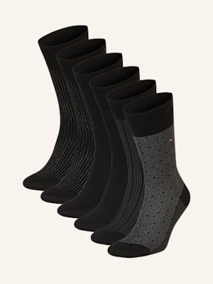 Tommy Hilfiger Skarpety, 6 Par, Z Pudełkiem Prezentowym schwarz