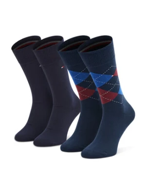 Tommy Hilfiger Skarpety długie 100001495 Granatowy