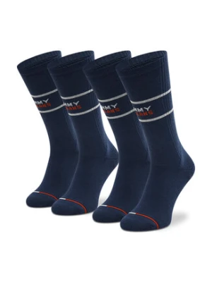Tommy Hilfiger Skarpety długie 701218704 Granatowy