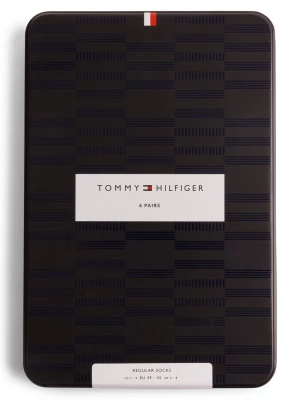 Tommy Hilfiger Skarpety w 6-paku Mężczyźni Bawełna szary wzorzysty,