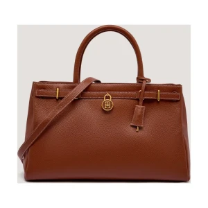 Tommy Hilfiger Skórzana shopperka AMERICAN ICON