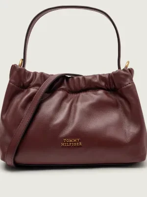 Tommy Hilfiger Skórzana torebka na ramię