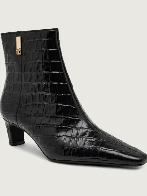 Tommy Hilfiger Skórzane botki na słupku