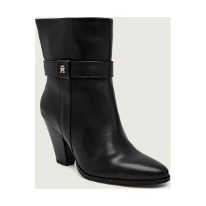 Tommy Hilfiger Skórzane botki na słupku