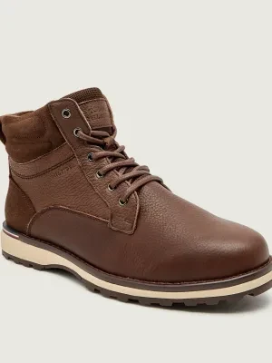 Tommy Hilfiger Skórzane buty wysokie CORPORATE