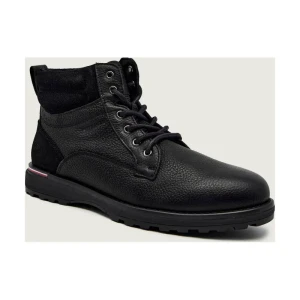 Tommy Hilfiger Skórzane buty wysokie CORPORATE