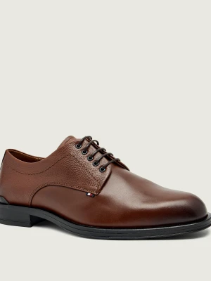 Tommy Hilfiger Skórzane derby CORPORATE brązowy