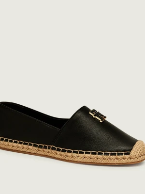 Tommy Hilfiger Skórzane espadryle czarny