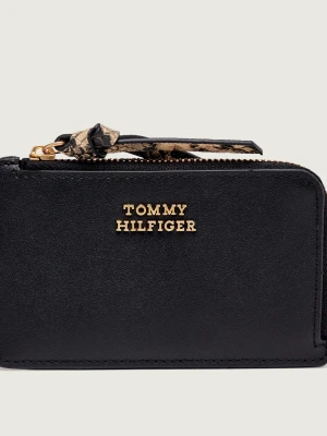 Tommy Hilfiger Skórzane etui na karty czarny