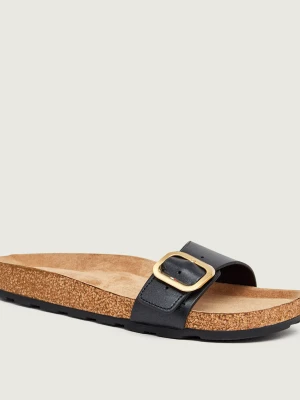 Tommy Hilfiger Skórzane klapki czarny