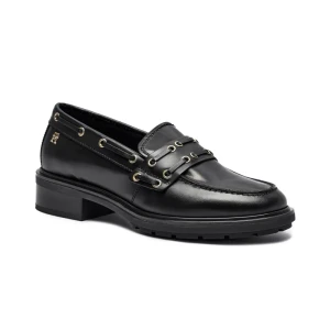 Tommy Hilfiger Skórzane loafersy Nautical Eyelets Leather