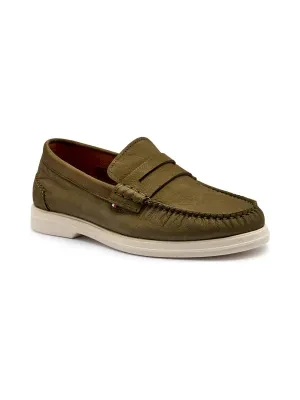 Tommy Hilfiger Skórzane loafersy NUBUCK