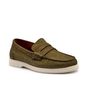 Tommy Hilfiger Skórzane loafersy NUBUCK
