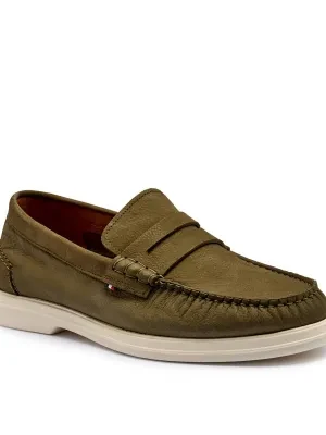 Tommy Hilfiger Skórzane loafersy NUBUCK