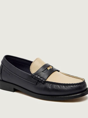 Tommy Hilfiger Skórzane mokasyny PENNY CRUST TH x F.C. Liverpool