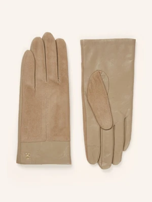 Tommy Hilfiger Skórzane Rękawiczki braun