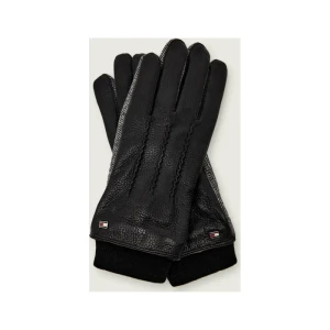 Tommy Hilfiger Skórzane rękawiczki | z dodatkiem wełny