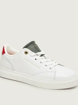 Tommy Hilfiger Skórzane sneakersy biały