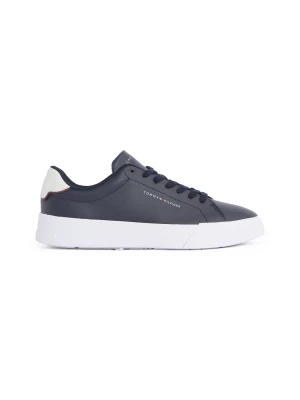 Tommy Hilfiger Skórzane sneakersy granatowy
