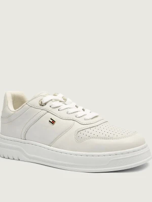Tommy Hilfiger Skórzane sneakersy biały