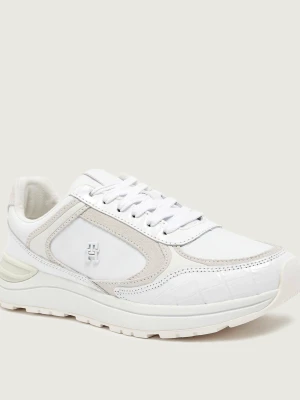 Tommy Hilfiger Skórzane sneakersy biały