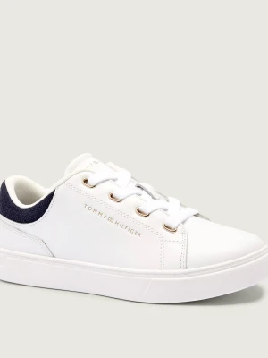 Tommy Hilfiger Skórzane sneakersy biały