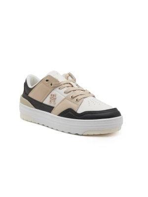 Tommy Hilfiger Skórzane sneakersy biały