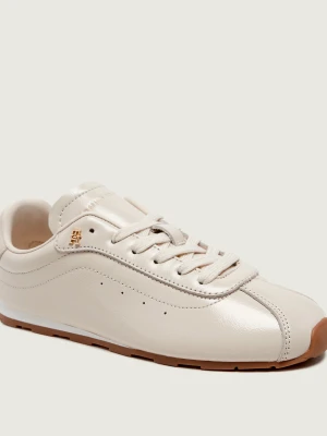 Tommy Hilfiger Skórzane sneakersy BELLA beżowy