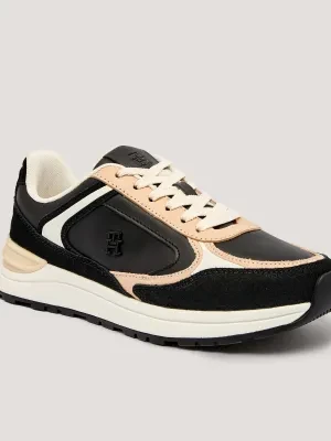 Tommy Hilfiger Skórzane sneakersy CASUAL FASHION RUNNER