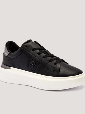 Tommy Hilfiger Skórzane sneakersy CHIC czarny