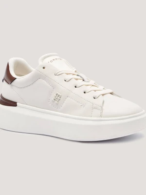 Tommy Hilfiger Skórzane sneakersy CHIC ecru