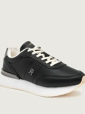 Tommy Hilfiger Skórzane sneakersy CHIC FASHION RUNNER