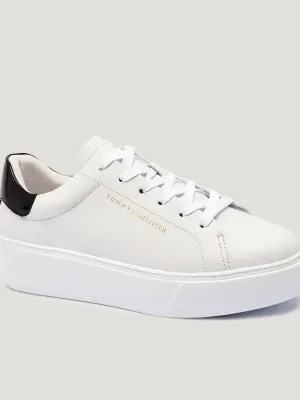 Tommy Hilfiger Skórzane sneakersy CHIC PLATFORM CUPSOLE PATENT