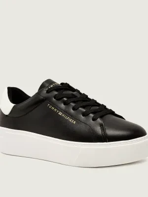 Tommy Hilfiger Skórzane sneakersy CHIC PLATFORM CUPSOLE PATENT