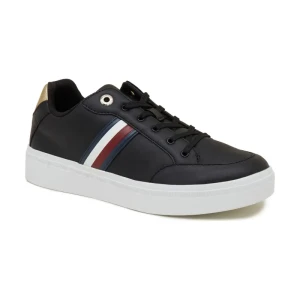 Tommy Hilfiger Skórzane sneakersy ELEVATED GLOBAL STRIPES