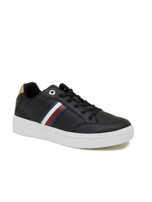 Tommy Hilfiger Skórzane sneakersy ELEVATED GLOBAL STRIPES