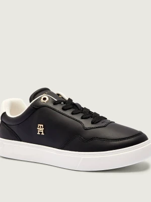 Tommy Hilfiger Skórzane sneakersy ESSENTIAL czarny
