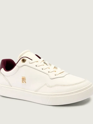 Tommy Hilfiger Skórzane sneakersy Essential ecru