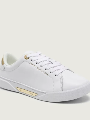 Tommy Hilfiger Skórzane sneakersy ESSENTIAL CHIC biały