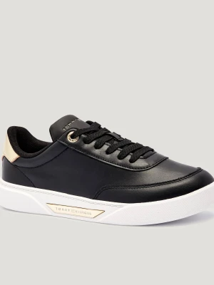 Tommy Hilfiger Skórzane sneakersy ESSENTIAL CHIC czarny