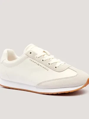 Tommy Hilfiger Skórzane sneakersy HERITAGE FASHION RUNNER MIX MAT