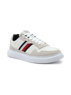 Tommy Hilfiger Skórzane sneakersy LIGHTWEIGHT LEATHER MIX CUP