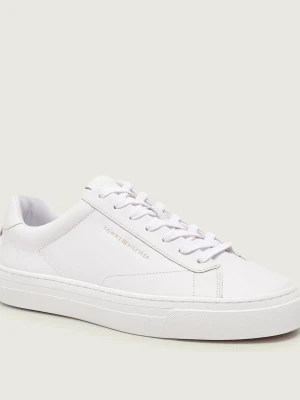 Tommy Hilfiger Skórzane sneakersy PREMIUM DRESS biały