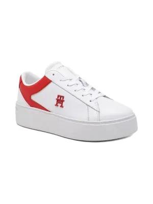 Tommy Hilfiger Skórzane sneakersy TH PLATFORM COURT