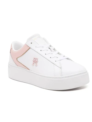 Tommy Hilfiger Skórzane sneakersy TH PLATFORM COURT