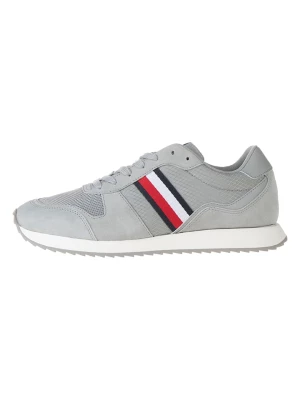 Tommy Hilfiger Skórzane sneakersy w kolorze szarym rozmiar: 42