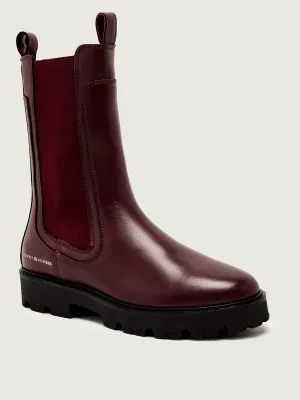 Tommy Hilfiger Skórzane sztyblety