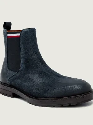 Tommy Hilfiger Skórzane sztyblety