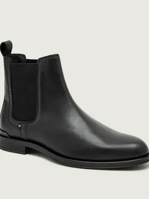 Tommy Hilfiger Skórzane sztyblety