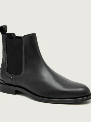 Tommy Hilfiger Skórzane sztyblety